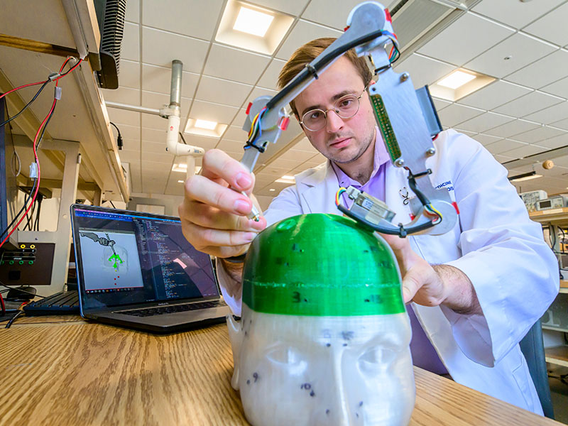 Medical Professional Utilizing Technology