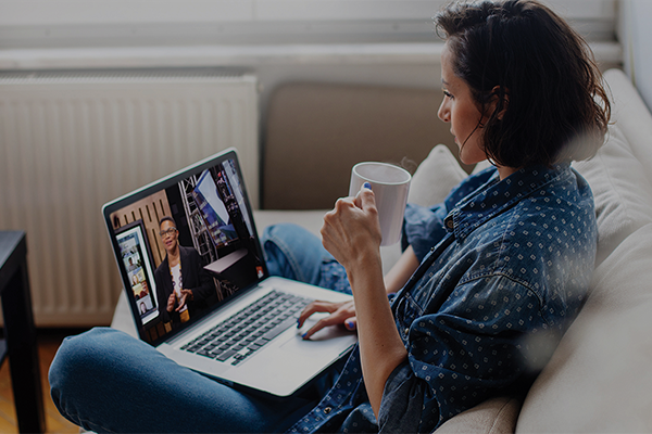 Example of  viewing iMSM video at home on laptop